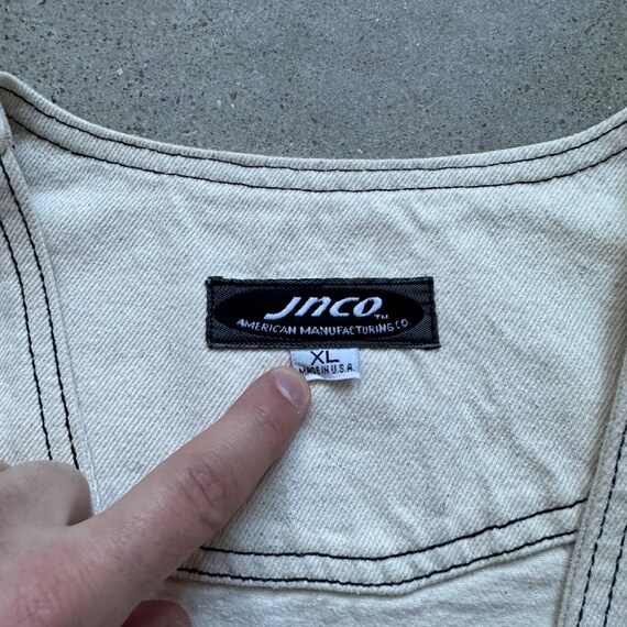 Vintage JNCO Jeans Rare White/Cream Vest - image 3