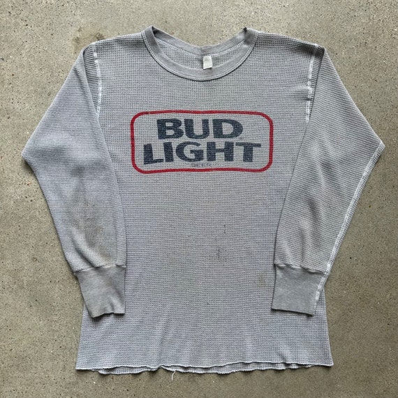 Vintage 60s/70s Bud Light Thermal Longsleeve Shirt - image 1