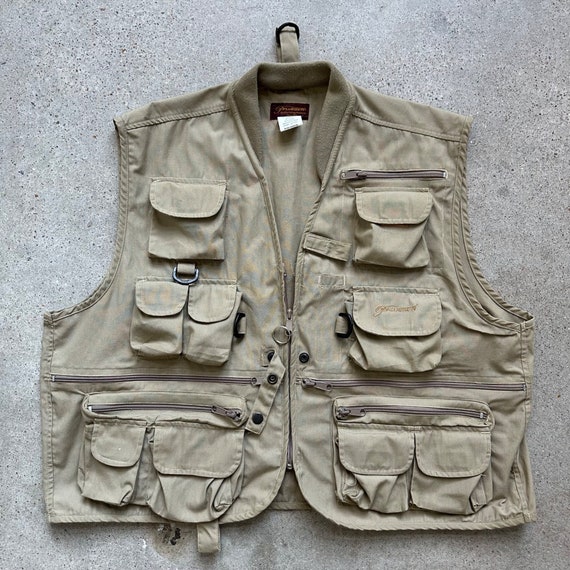 Vintage Pflueger Fly Fishing Cropped Hunting Vest - image 1