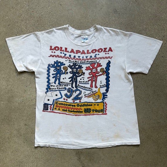 Vintage 1992 Lollapalooza Music Festival Tour Shi… - image 1