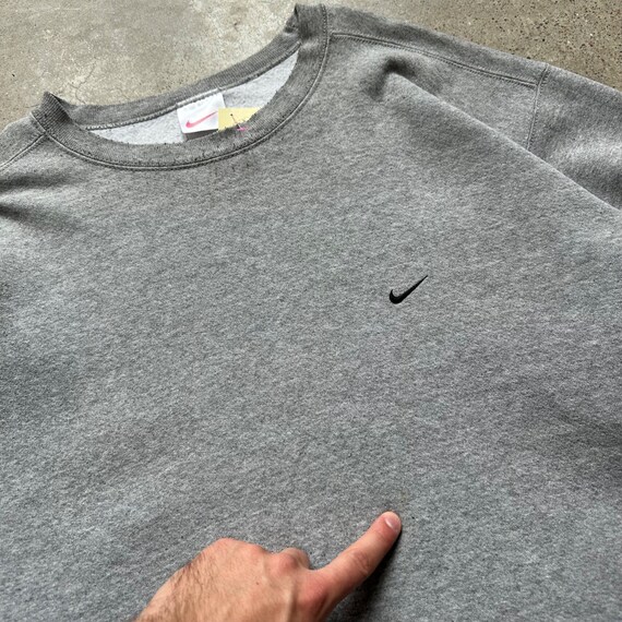 Vintage 90s Nike Mini Swoosh Embroidered Sweatshi… - image 4