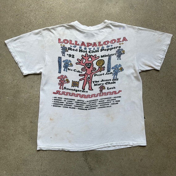 Vintage 1992 Lollapalooza Music Festival Tour Shi… - image 2