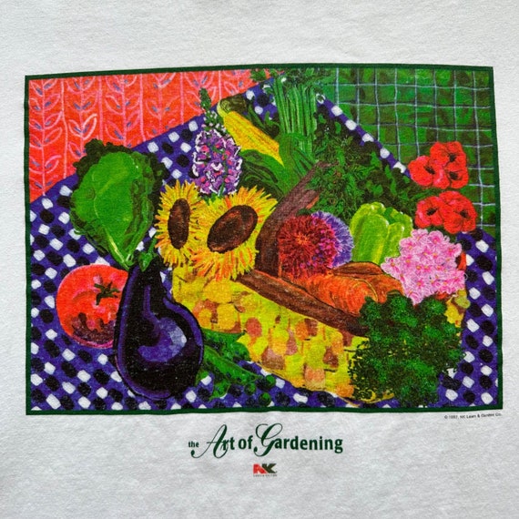 Vintage 1997 The Art Of Gardening Nature Shirt - image 2