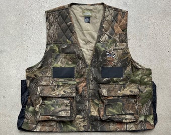 Vintage Quail Unlimited Realtree Camo Hunting Vest