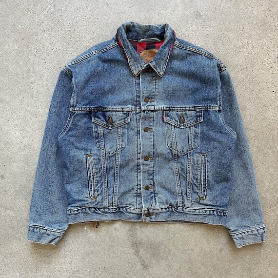 Vintage Levi’s Flannel Blanket Lined Denim Jacket