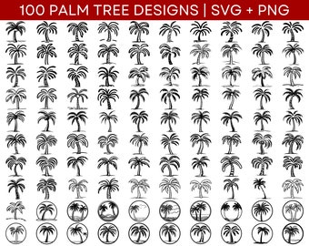 Palme SVG Bundle - Palme PNG Bundle - Palme Clipart - Palme SVG geschnittene Dateien für Cricut - Palme Silhouette - Palmen SVG