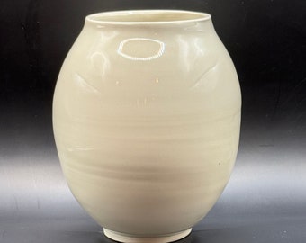 White porcelain vase.
