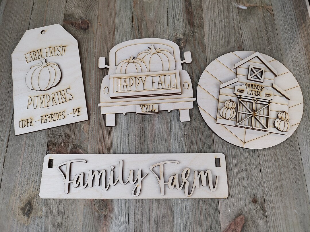 Interchangeable Pumpkin Farm Wagon Kit Etsy