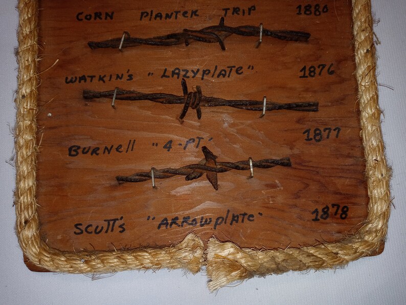Rare Vintage Western Plaque of the Wire That Fenced the West 8x8x1 - Etsy