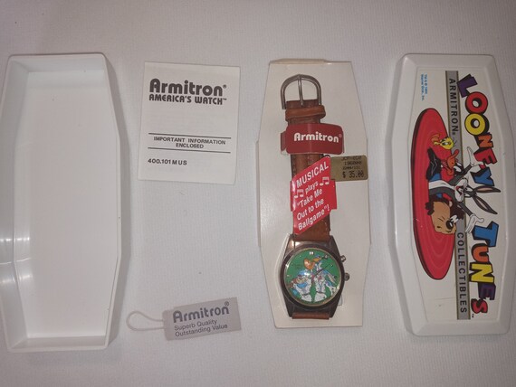Vintage Armitron 1994 Looney Tunes Baseball Watch With All 