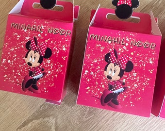 Boîte cadeaux personnalisés - boîte à bonbons minnie - anniversaire minnie