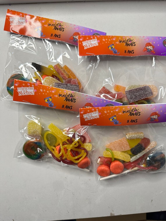 Sachet de bonbons personnalisée Mortelle Adèle sachet bonbons