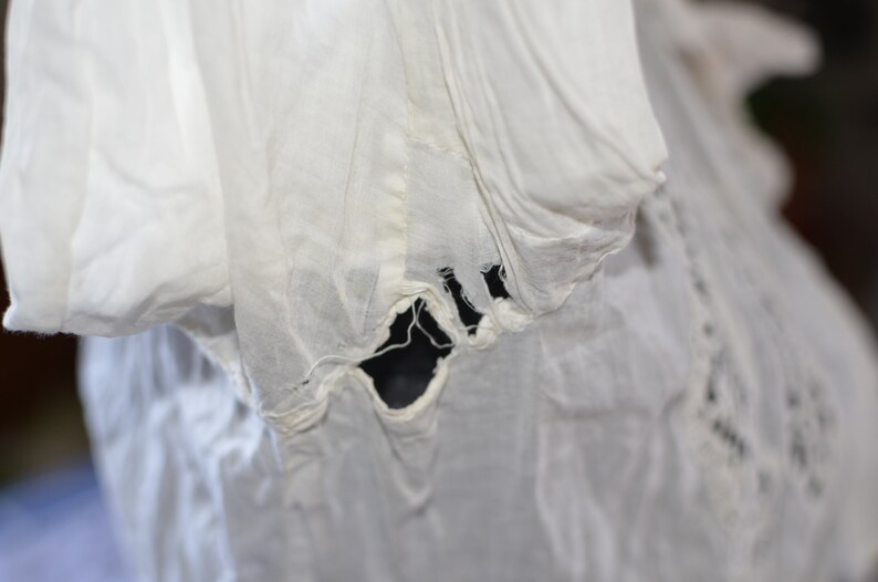 Damaged Antique Edwardian Cotton Lace Blouse: Study or Collection - Etsy