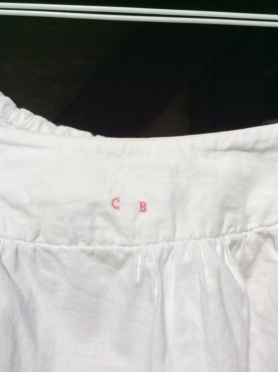 french cotton gathered petticoat Edwardian unders… - image 4