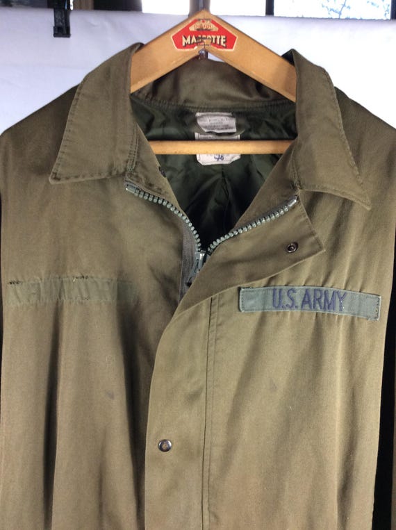 Vintage 1980s US Military Coveralls: Olive Green Insulated 