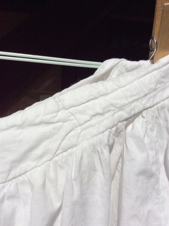 french cotton gathered petticoat Edwardian unders… - image 9