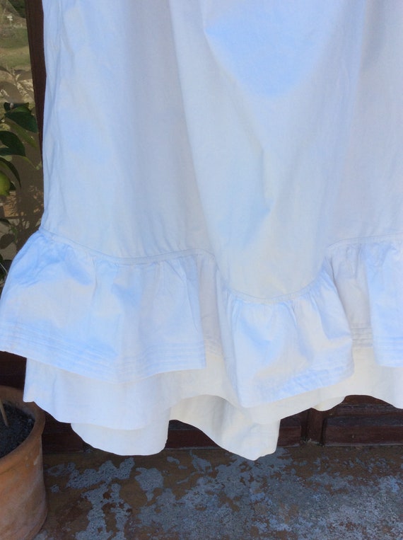 french cotton gathered petticoat Edwardian unders… - image 3