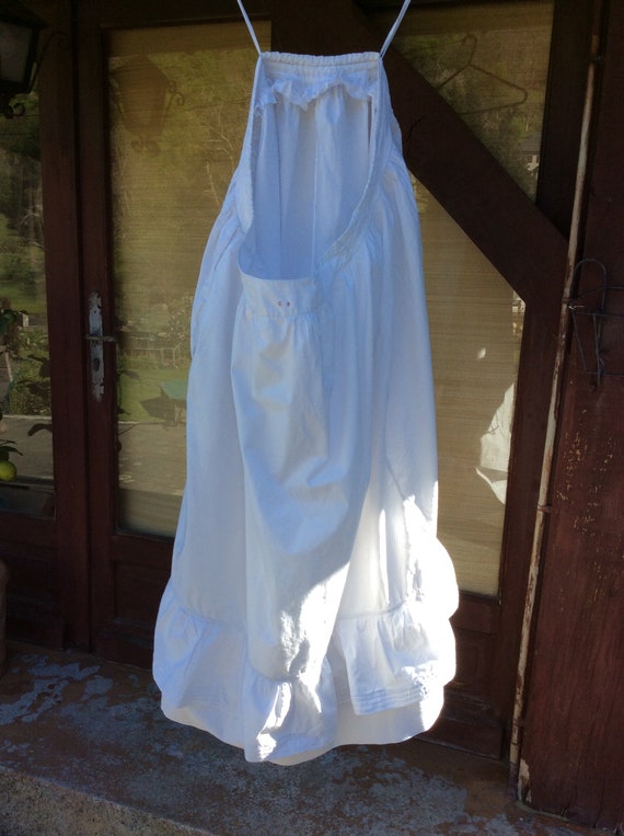 french cotton gathered petticoat Edwardian unders… - image 5