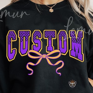 Cheer Custom Text Bow SVG PNG, Custom Cheer Svg, Custom Cheer Number Svg, School Pride Clipart, Coquette Cheer Svg, Spirit Team, Cheer Svg