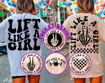 Lift Like A Girl Svg Png, Strong Life Svg, Motivational Svg, Workout T-Shirt Svg, Personal Trainer Svg, Gym Svg, Workout Svg