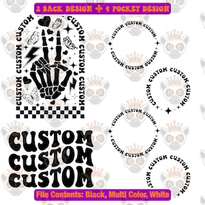 Svg PNG ondulado personalizado, pedido personalizado, entrega el mismo día Svg, Svg personalizado, Svg de camisa personalizada, texto personalizado, letras onduladas personalizadas, Svg apilado ondulado