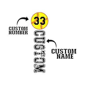 Custom Softball Png Svg, Custom Softball Name Svg, Custom Softball Number Svg, Softball Season, Softball Fan, Softball Svg, Softball Vibes