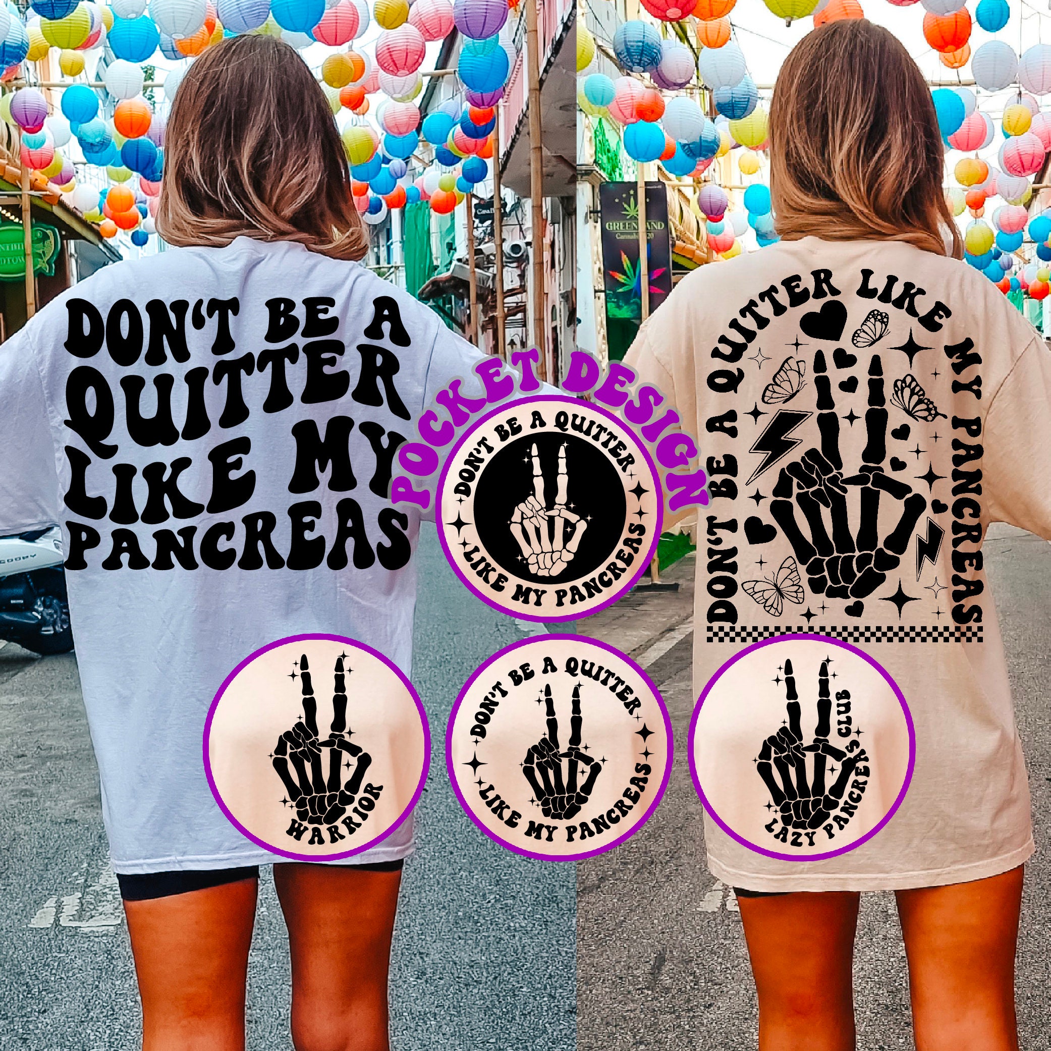 Don't Be A Quitter Like My Pancreas Svg Png, Lazy Pancreas Club Svg ...