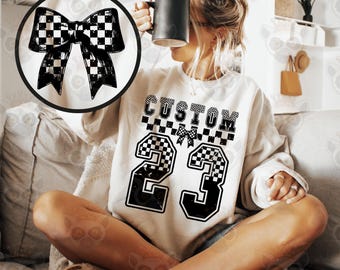 Custom Racing Shirt Svg Png, Motocross Svg, Pit Crew Svg, Trendy Race Svg, Racing Lover Svg, Checkerboard Font Svg, Custom Racing T-Shirt