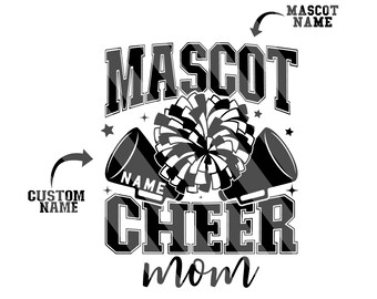 Custom Cheer Mom Svg Png, Custom Cheer SVG, Cheer Svg, Cheerleading Svg, CheerleadeR Svg, Pom Pom Svg, Cheer Life Svg, Cheer T-Shirt Svg