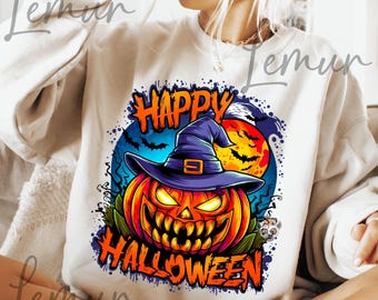 Happy Halloween PNG, effrayant citrouille visage Halloween Png, méchant Jack o Lantern chemise graphique, effrayant Halloween Clipart, effrayant citrouille Png