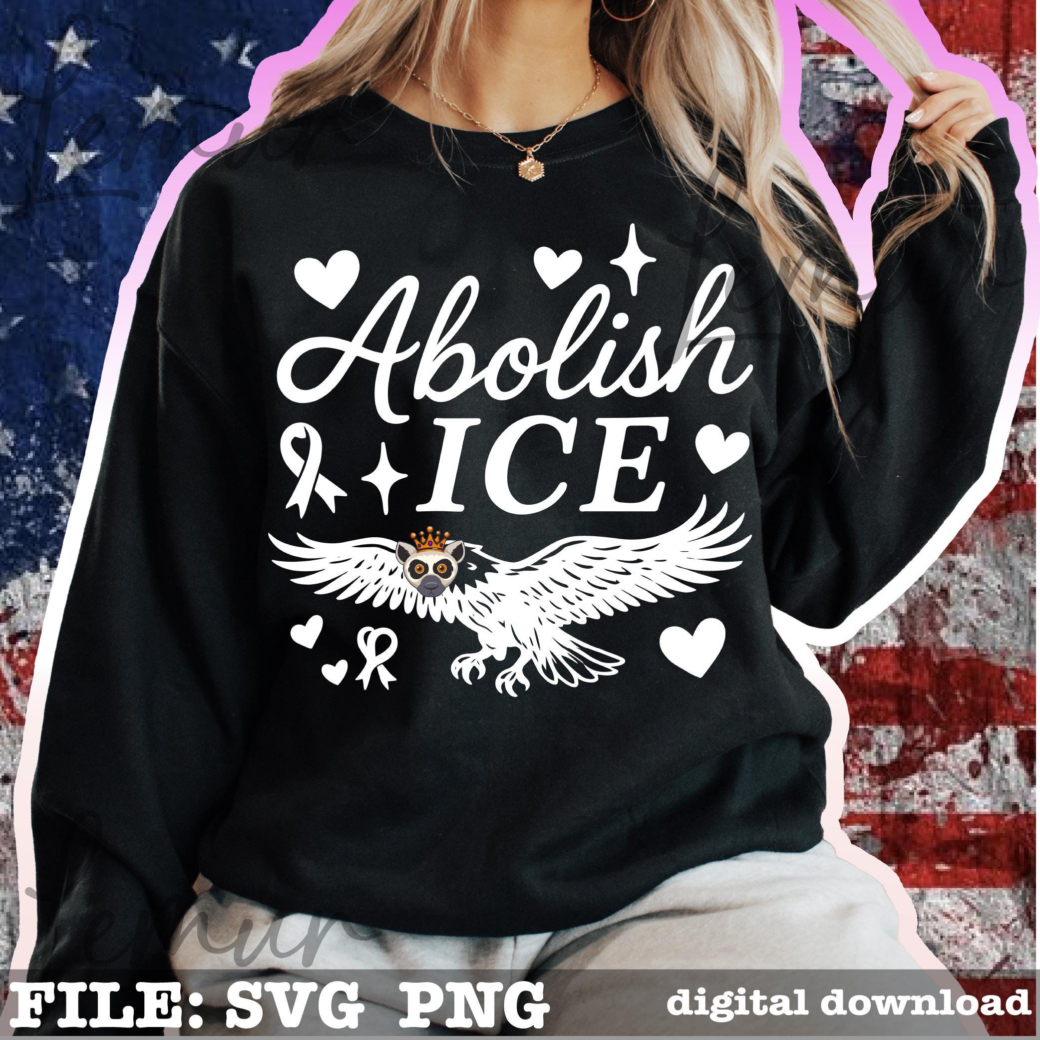 Anti ICE Activism Svg PNG, Girly Abolish Ice Svg, Anti Racism Svg ...