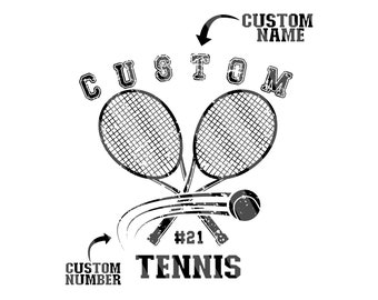 Custom Tennis Png Svg, Custom Tennis Name Svg, Custom Tennis Number Svg, Tennis Svg, Tennis Lover Svg, Tennis T-Shirt Svg, Trendy Tennis Svg