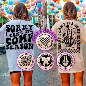 Przepraszam, nie mogę. To sezon Comp Svg, Dance Mom Svg, Dance Mama, Dance Squad, Sports Svg, Dance Shirt Svg, Cheer Mama Svg, Wavy Stacked Svg