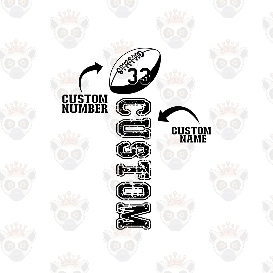 Football Mom Shirt With Kids Name & Jersey Number Svg Png, Custom ...
