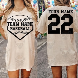 Custom Baseball Svg Png, Personalized Baseball Svg, Name And Number Baseball Svg, Custom Baseball Team Svg, Team Baseball Svg