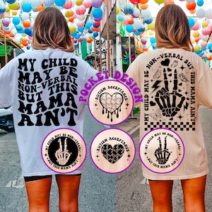 My Child May Be Non-Verbal But This Mama Ain’t Svg, Autism Mama Svg, Autism Gift Svg, Motivational Svg, Autism T-Shirt Svg, Wavy Stacked Svg
