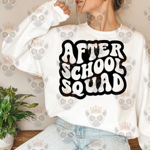 After School Squad Svg Png, Funny Teacher Svg, Teacher Gift Svg, Teacher T-Shirt Svg, Teacher Appreciation Svg, Class Svg, Wavy Stacked Svg