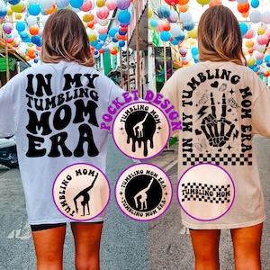 In My Tumbling Mom Era Svg, Gymnastics Mama Svg, Gymnastics Lover Svg, Sports Svg, Gymnastics T-Shirt Svg, Tumbling Svg, Wavy Stacked Svg