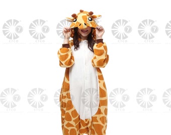 Handmade Giraffe Kigurumi for Adults - Adults cosplay - Giraffe cosplay - Romper -Giraffe Pajamas Adult Costume  outfit  - cosplay gifts