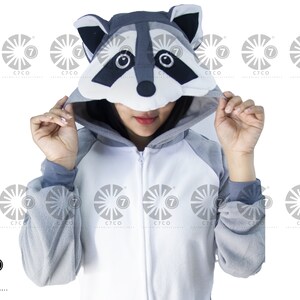 Raccoon onesie pajamas hotsell