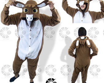 Handmade Donkey Kigurumi for Adults - Adults cosplay - Donkey cosplay - Romper -Animal Pajamas Adult Costume  outfit  - cosplay gifts