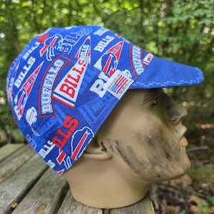 Buffalo Bills Welding Cap, 100% Cotton Sports Print, Made in USA