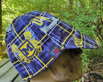 Welding cap 100% cotton Sports Michigan Wolverines team print caps made in USA