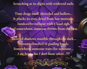 Fractured illusion - Digital Gothic Poetry Card