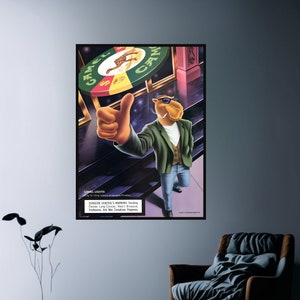 Camel Poster | Vintage Poster | Joe Camel | Retro Art | Smoking Poster | Cigarette Poster | Gift Ideas | Wall Decor | Cartoon Art