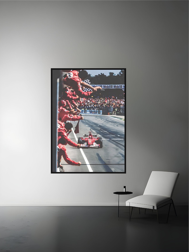 Poster Michael Schumacher – Ferrari Benetton (1995) – 53,5 X 81 Cm – Italie