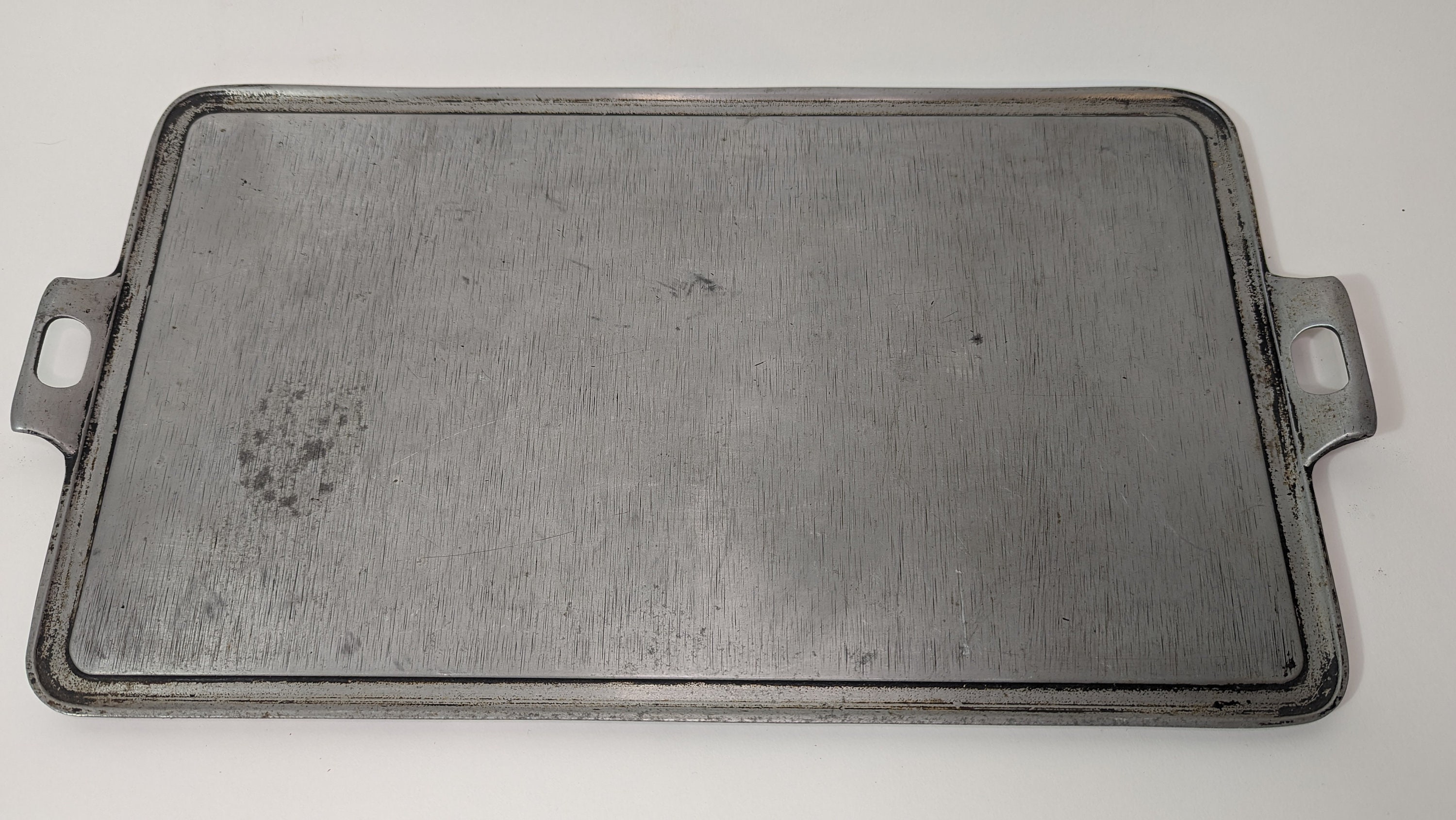 Vintage Aluminum Griddle Searing Griddle Antique Cast Aluminum Skillet  Vintage Cookware 