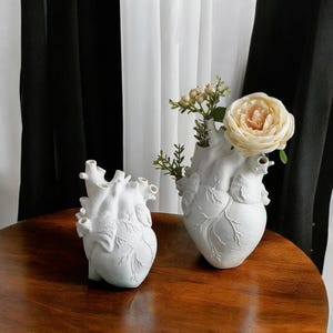 Herzform Blumenvase, Kardiologen Geschenk, Anatomisches Herz Vase, Geschenk für Mutter, Liebe Herzförmige Vase