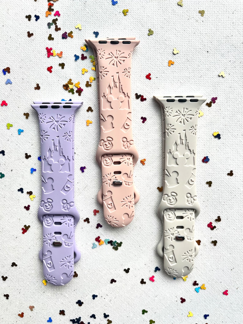 Disney inspired embossed watch straps image 1