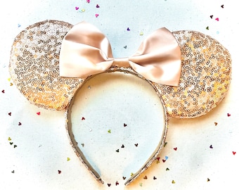 Disney inspired gold sparkly inspired headband